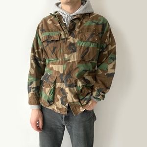 Vintage Gung Ho Camo Military Utility Shacket. Size Large